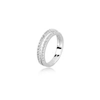 Anello Mabina Donna Anello Argento E Zirconi in Argento Zircone 523140-15 - 523140-19